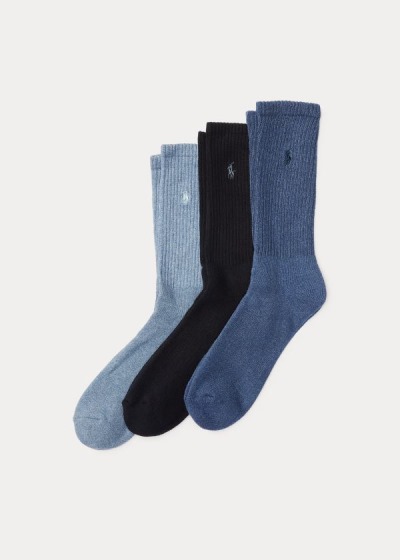 Men's Polo Ralph Lauren Crew 3-Pack Socks | 683415BOZ